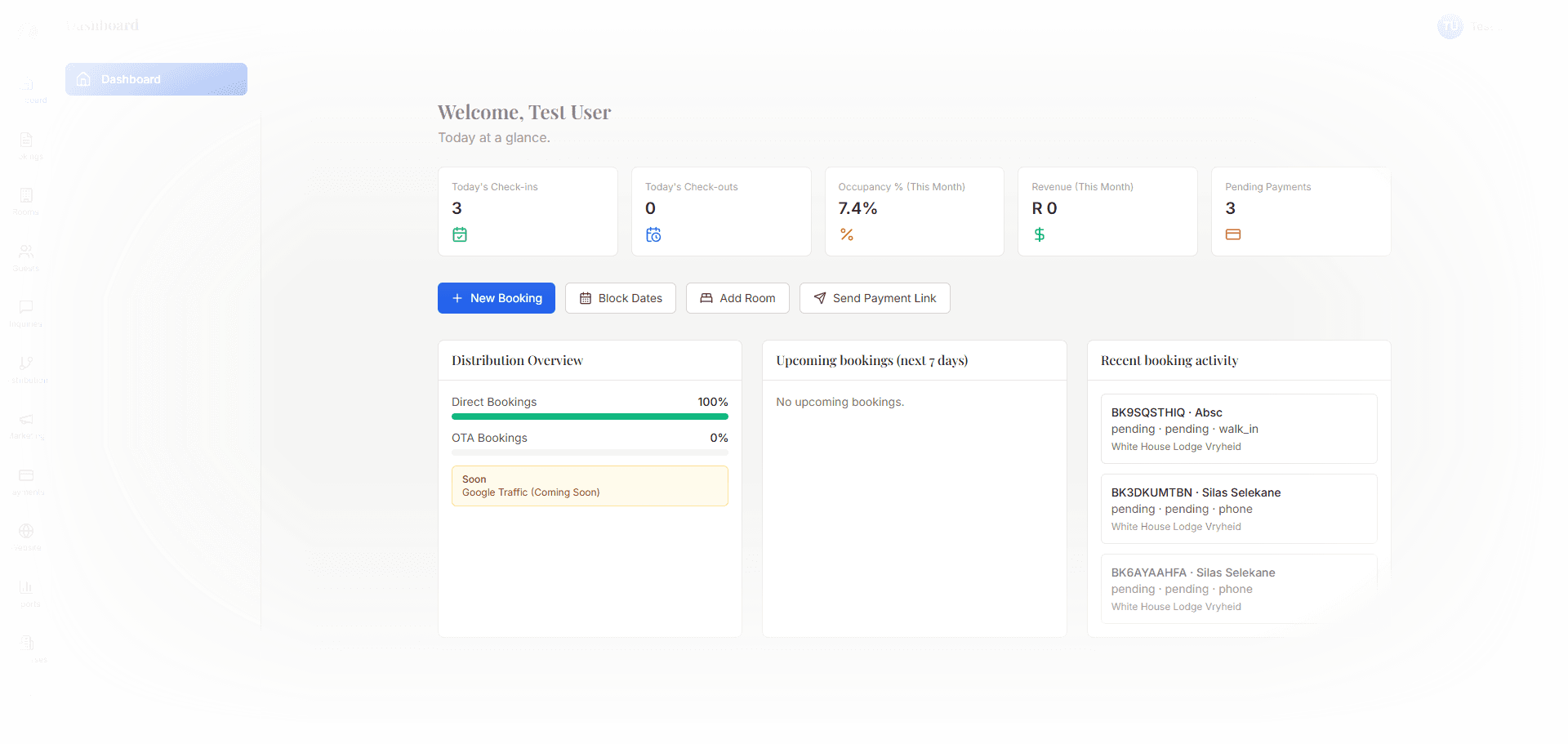 Insly Stay dashboard - manage bookings and increase revenue
